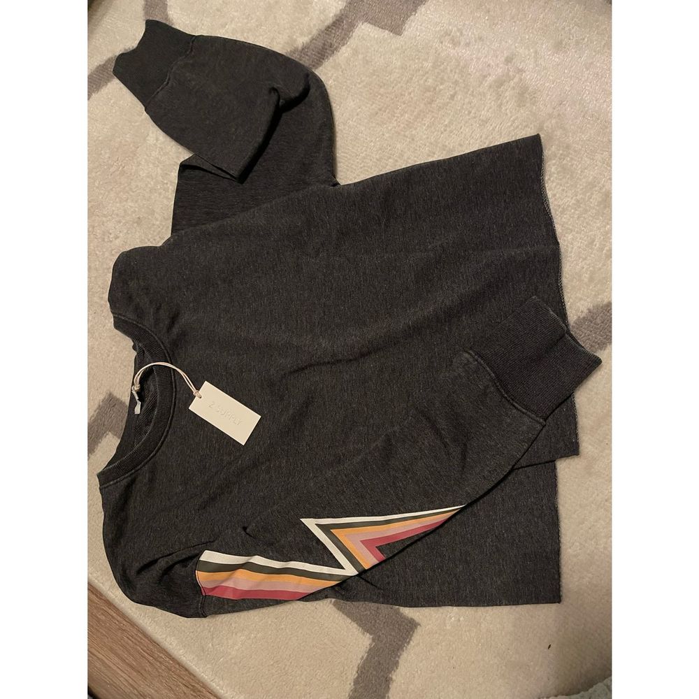Z Supply black Jayde Bolt Crop Pullover